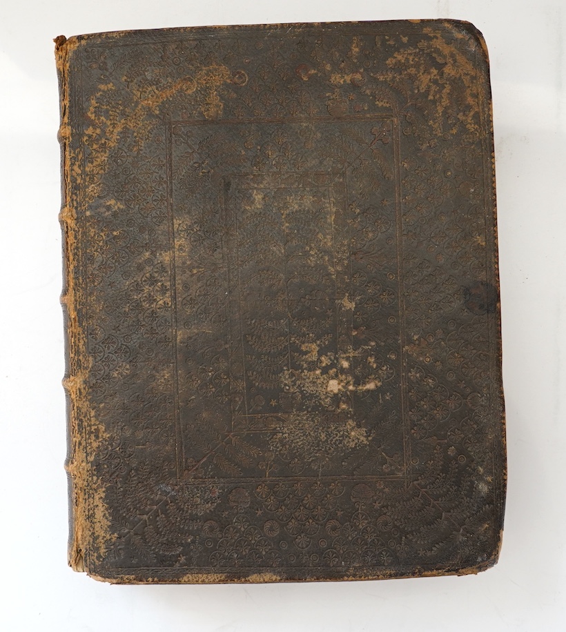 BIBLE - An early Hanoverian (Edinburgh) Authorised Version. The Holy Bible, containing The Old Testament and the New....general and NT. titles (with hand coloured royal arms on both), coloured headpiece decoration above